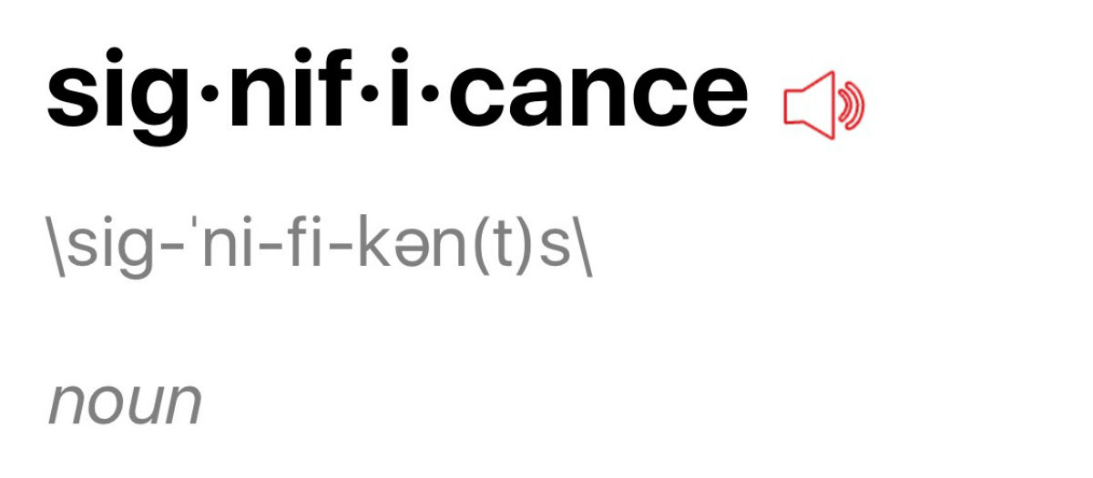 Searching for Significance